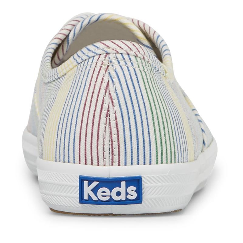 Keds Champion Surf Stripe Kanvas Canvas Kadın White/Multicolor | QORDH-2439