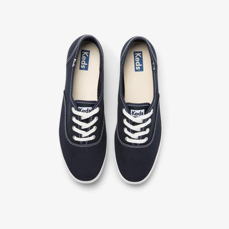 Keds Champion Washable Organic Kanvas Canvas Kadın Lacivert | FVUKH-7042