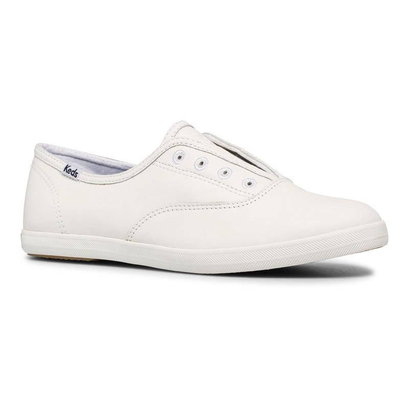 Keds Chillax Deri Leather Sneakers Kadın Beyaz | NDSFL-0946