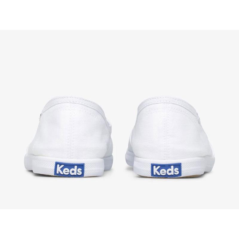 Keds Chillax Mini Twill Makosen Ayakkabı Kadın Beyaz | JVYTG-6138