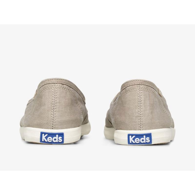 Keds Chillax Mini Twill Washable Makosen Ayakkabı Kadın Gri | MOXAR-2178