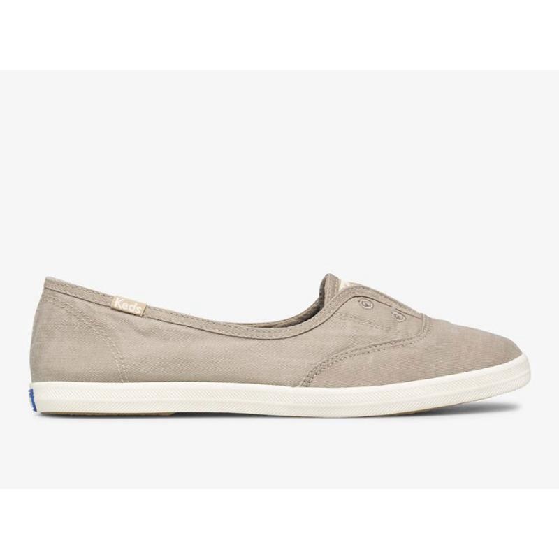 Keds Chillax Mini Twill Washable Makosen Ayakkabı Kadın Gri | MOXAR-2178