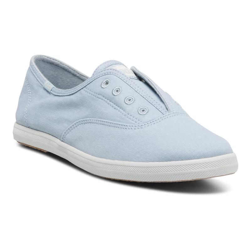 Keds Chillax Twill Washable Kanvas Light Canvas Kadın Açık Mavi | QHLBF-5023