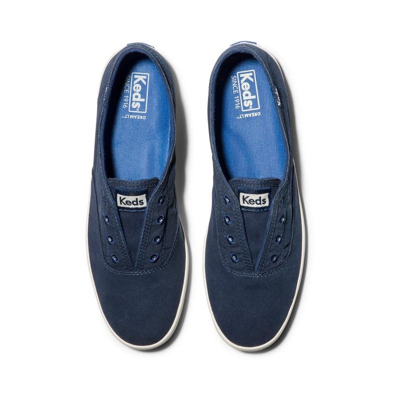 Keds Chillax Washable Kanvas Twill Makosen Ayakkabı Kadın Lacivert | PQBUY-5837