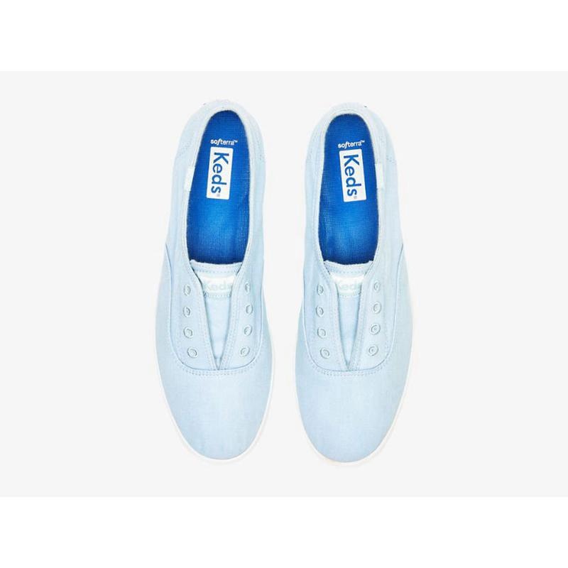 Keds Chillax Washable Twill Makosen Ayakkabı Kadın Açık Mavi | FXDMB-5476