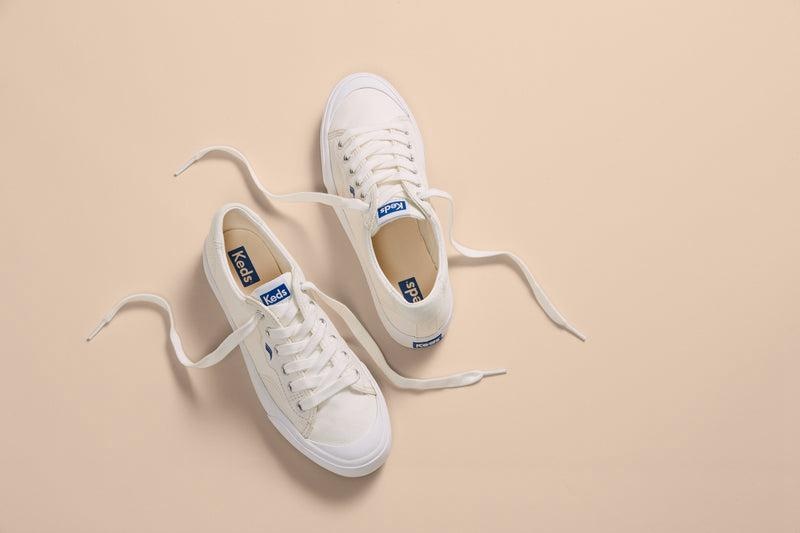 Keds Crew Kick Organic Kanvas Canvas Kadın Beyaz | ZQUSK-0983