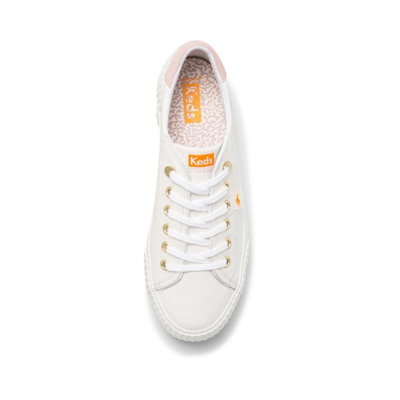 Keds Demi Trx Deri Leather Sneakers Kadın Beyaz | TFAMV-5278