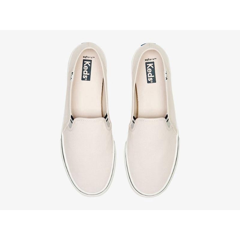 Keds Double Decker Kanvas Makosen Ayakkabı Kadın Pembe | DCVHX-4089