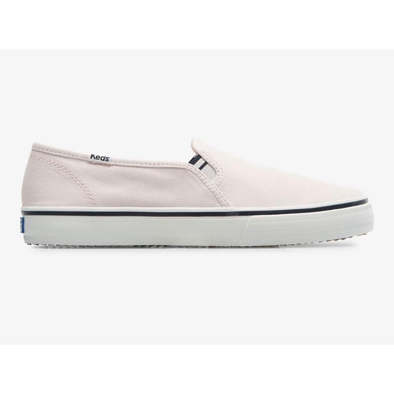 Keds Double Decker Kanvas Makosen Ayakkabı Kadın Pembe | DCVHX-4089