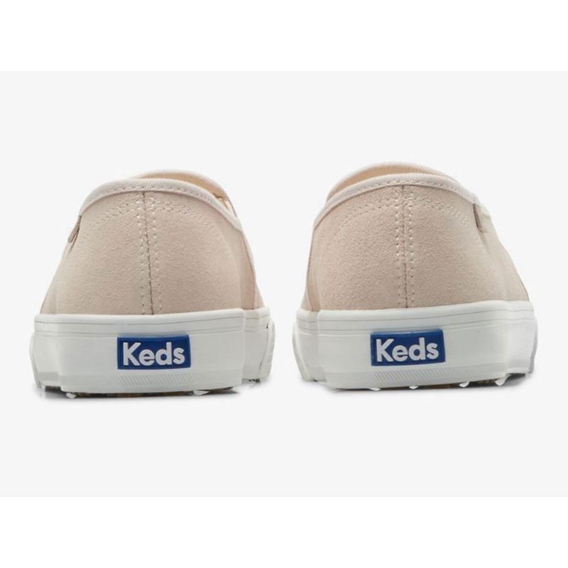 Keds Double Decker Perf Süet Makosen Ayakkabı Kadın Açık Pembe | FUJGY-2807