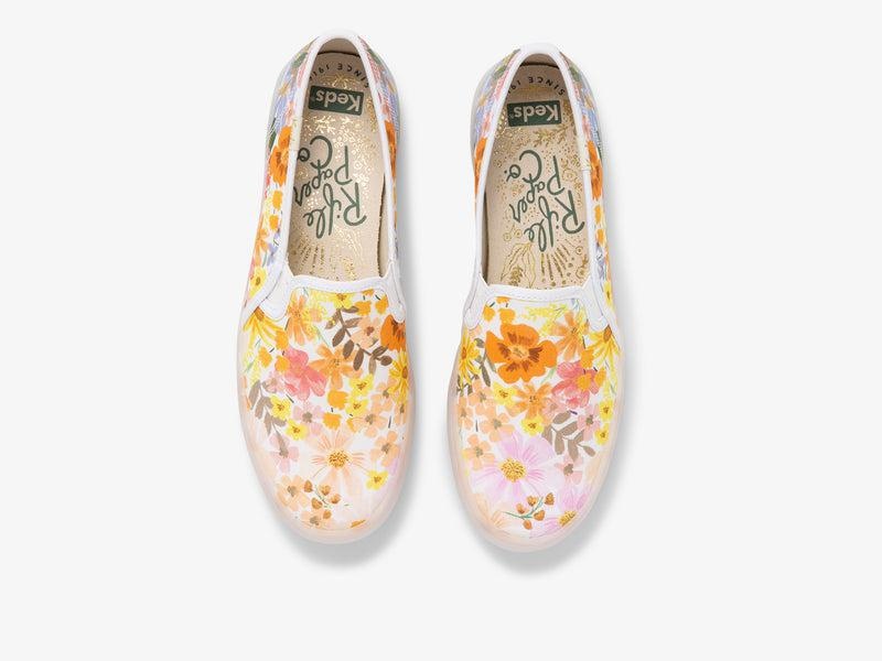 Keds Double Decker Rifle Paper Co Marguerite Prints Kadın Pembe | RPFBM-5807