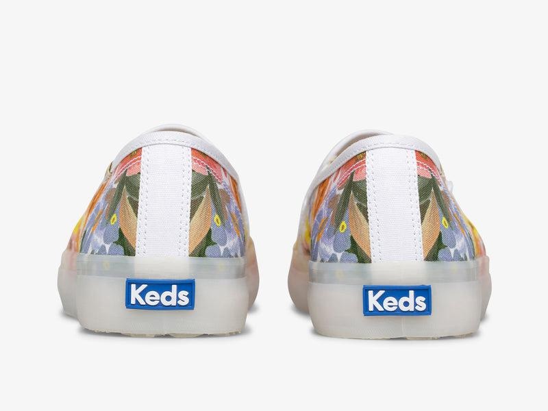 Keds Double Decker Rifle Paper Co Marguerite Prints Kadın Pembe | RPFBM-5807