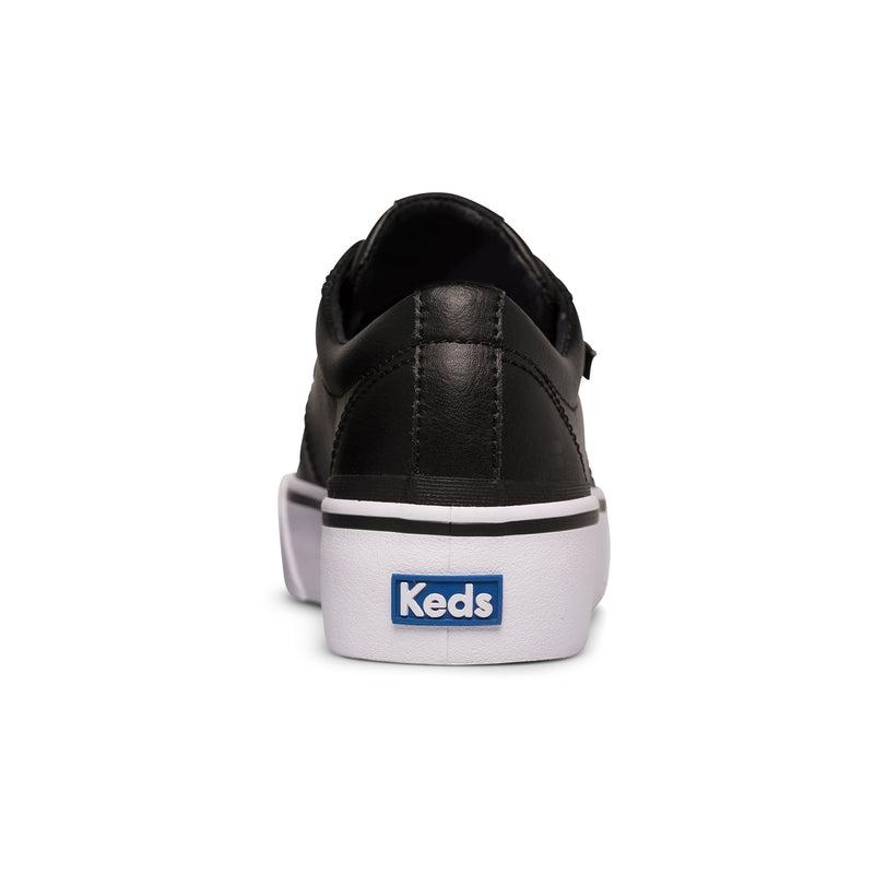 Keds Jump Kick Duo Deri Leather Sneakers Kadın Siyah | TKZJE-9704