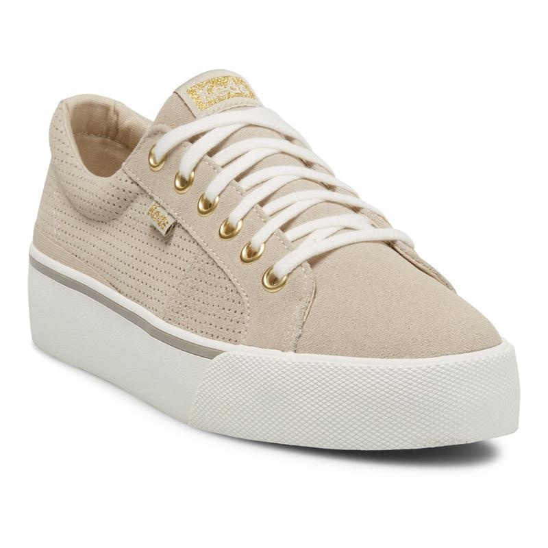 Keds Jump Kick Duo Perf Süet Leather Sneakers Kadın Gri | CWPNG-4160