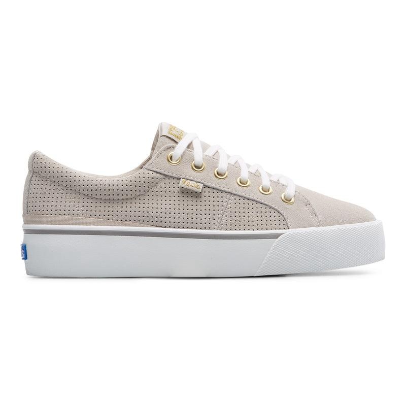 Keds Jump Kick Duo Perf Süet Leather Sneakers Kadın Gri | CWPNG-4160