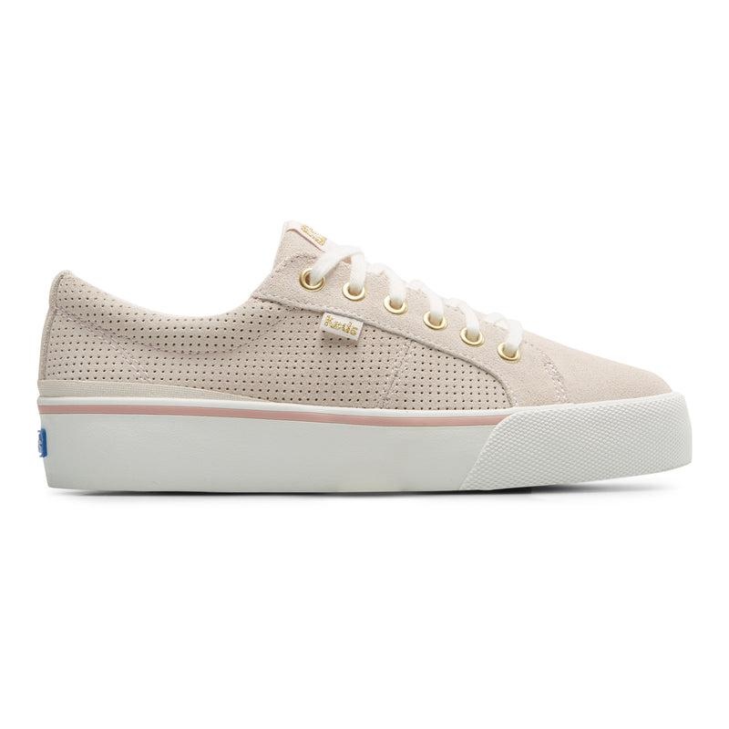 Keds Jump Kick Duo Perf Süet Leather Sneakers Kadın Açık Pembe | GHVEQ-1249