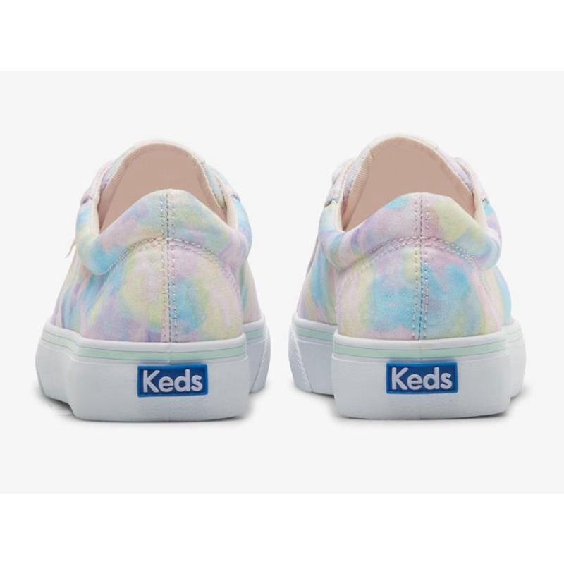 Keds Jump Kick Kanvas Abstract Floral Print Lace Ups Kadın Pembe | CRLTO-8706