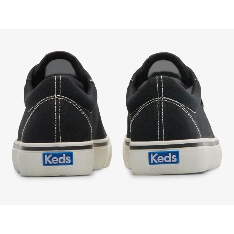 Keds Jump Kick Kanvas Lace Ups Kadın Siyah | XAYZO-7209