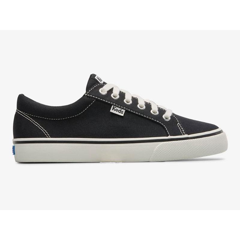 Keds Jump Kick Kanvas Lace Ups Kadın Siyah | XAYZO-7209