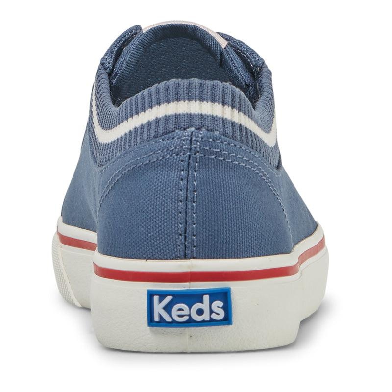 Keds Jump Kick Knit Collar Kanvas Canvas Kadın Navy/White | TOESX-3287