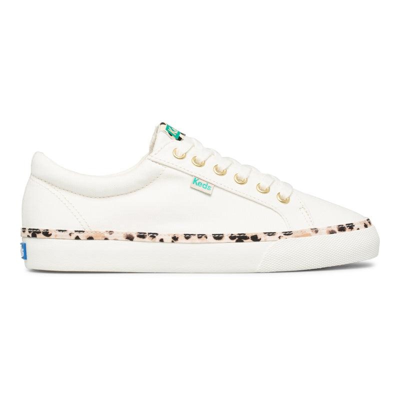 Keds Jump Kick Leopard Kanvas Cream Canvas Kadın Leopar | PFDAL-4236