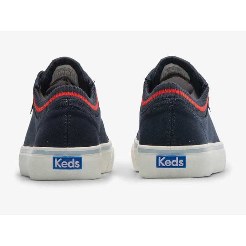 Keds Jump Kick Rib Knit Collar Lace Ups Kadın Lacivert Kırmızı | OSEJQ-9418