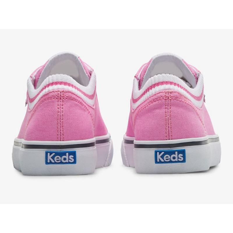 Keds Jump Kick Rib Knit Collar Lace Ups Kadın Pembe | CXMNW-1245