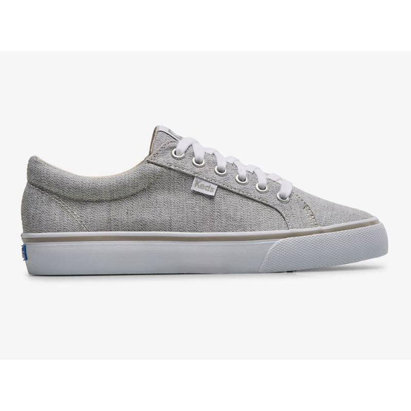 Keds Jump Kick Tekstil Linear Static Lace Ups Kadın Gri | RCNHA-8039