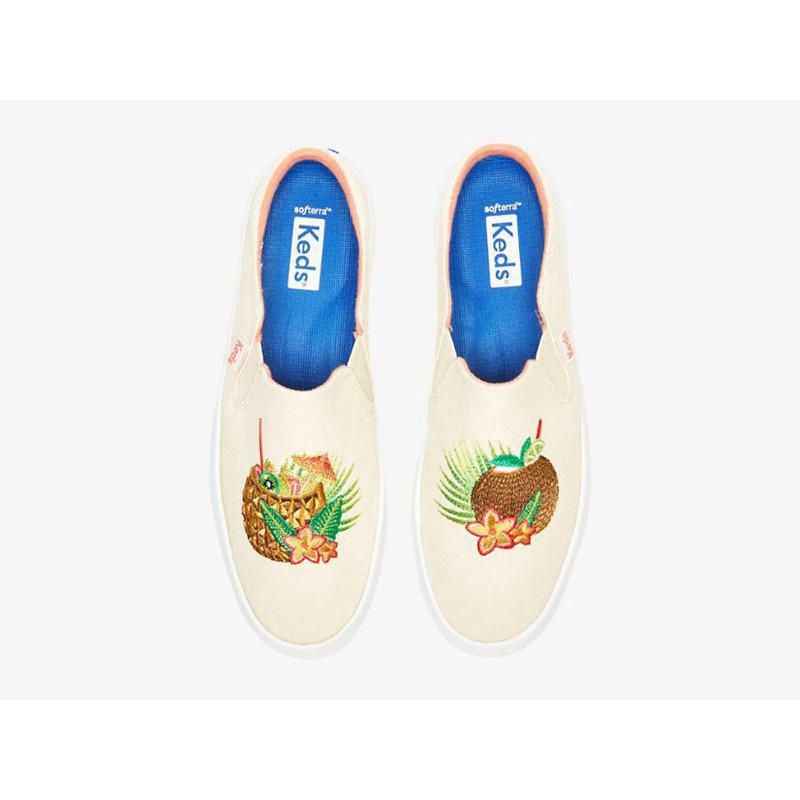 Keds Kickback Cocktails Slip On Mule Ayakkabı Kadın Bej Rengi | BNHJY-6278