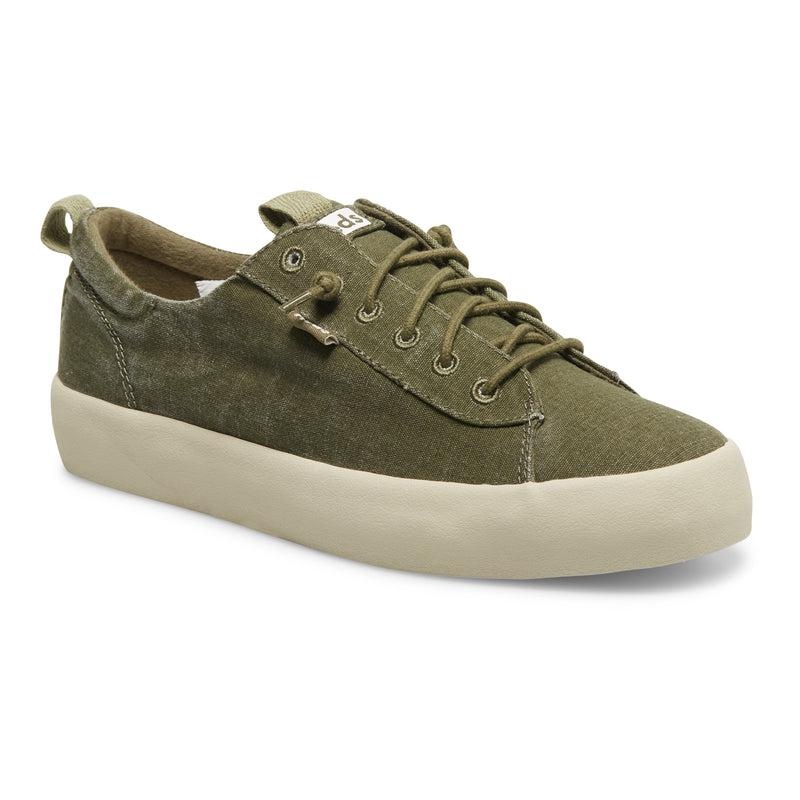 Keds Kickback Kanvas Olive Canvas Kadın Zeytin Yeşili | NVIKQ-3961