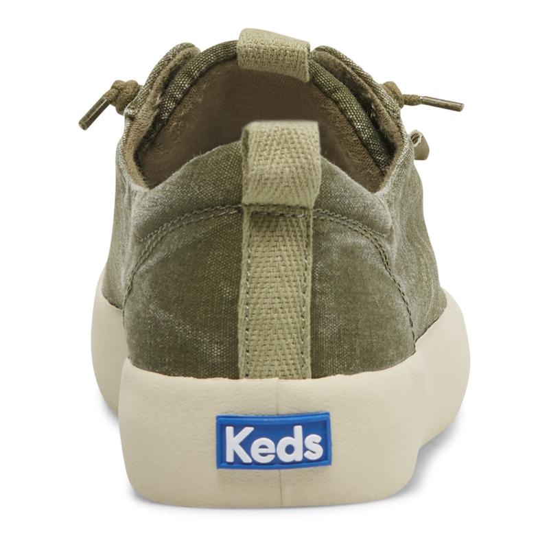 Keds Kickback Kanvas Olive Canvas Kadın Zeytin Yeşili | NVIKQ-3961