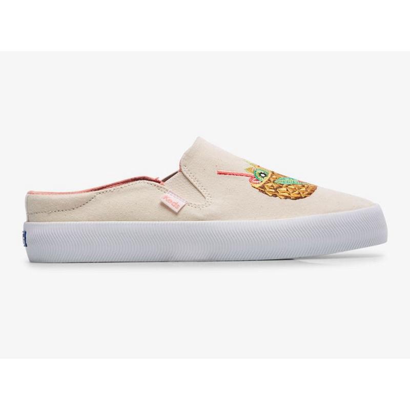 Keds Kickback Mule Cocktails Makosen Ayakkabı Kadın Bej Rengi | CWNUY-7928