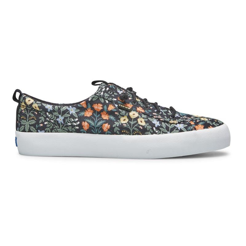 Keds Kickback Rifle Paper Co. Lottie Canvas Kadın Siyah | SUDNY-6284