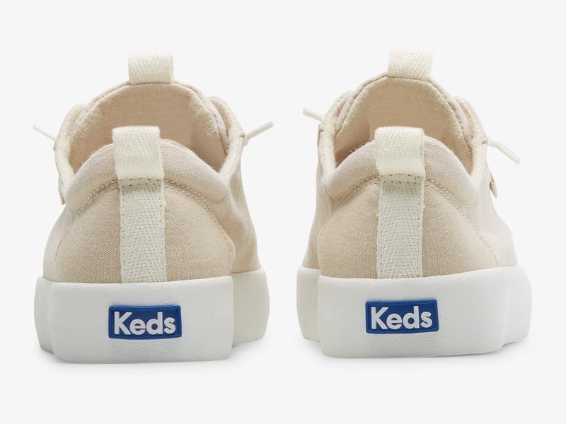 Keds Kickback Washable Kanvas Oatmeal Makosen Ayakkabı Kadın Haki | REUKB-3095