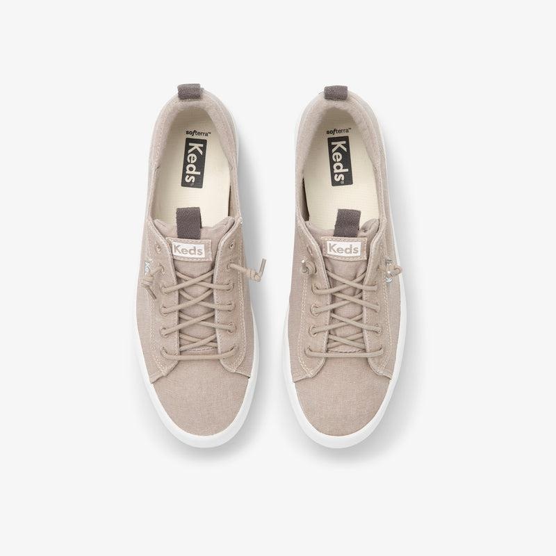 Keds Kickback Washable Organic Pamuklu Canvas Kadın Gri | QUJDP-3687