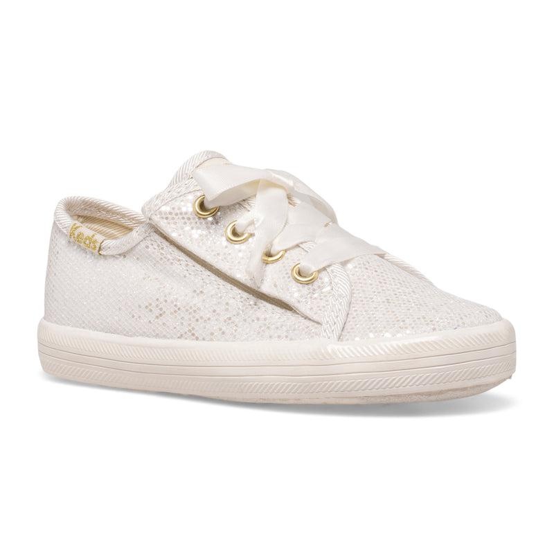 Keds Kickstart Celebrations Junior Canvas Çocuk Glitter Ivory | WFVJO-2076