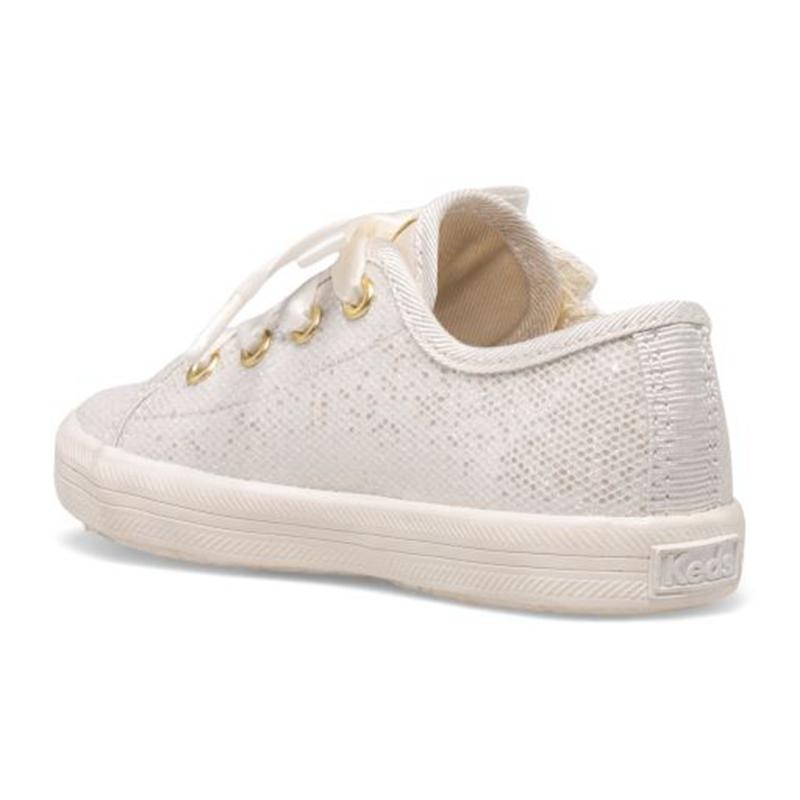 Keds Kickstart Celebrations Junior Canvas Çocuk Glitter Ivory | WFVJO-2076