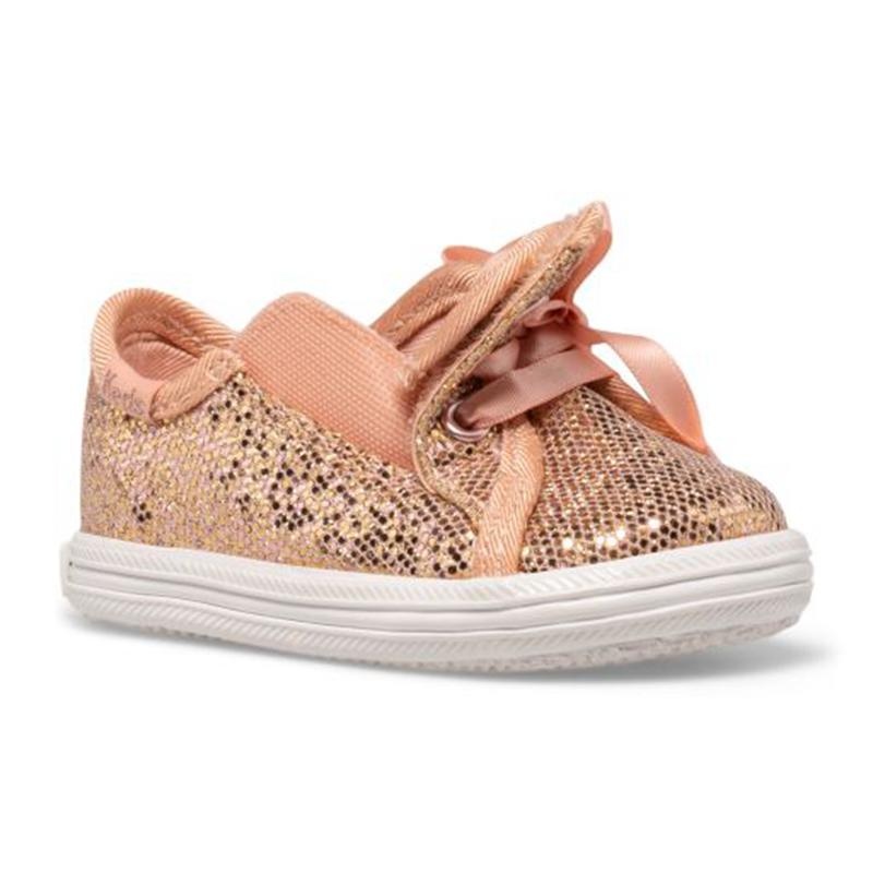 Keds Kickstart Celebrations Junior Canvas Çocuk Pembe Altın | AZWCB-5647