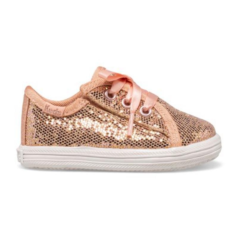 Keds Kickstart Celebrations Junior Canvas Çocuk Pembe Altın | AZWCB-5647