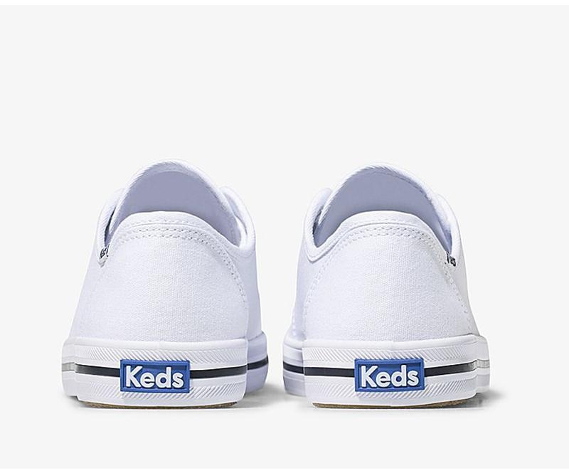 Keds Kickstart Kanvas Canvas Kadın Beyaz | VQLZS-0386