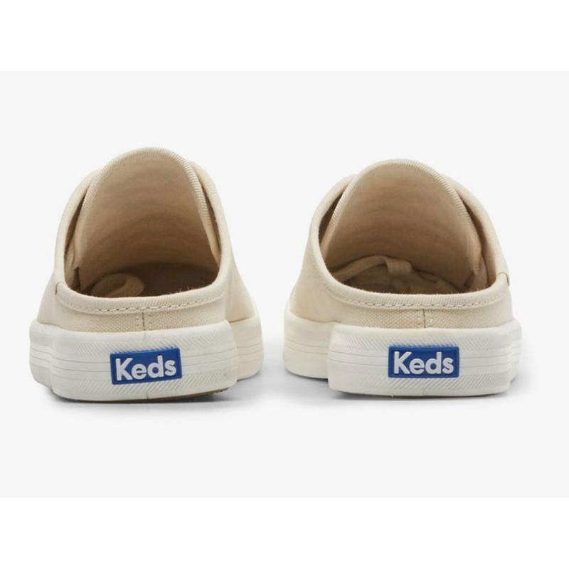 Keds Kickstart Kanvas Slip On Mule Ayakkabı Kadın Oatmeal Lightyellow | ESNDF-0698