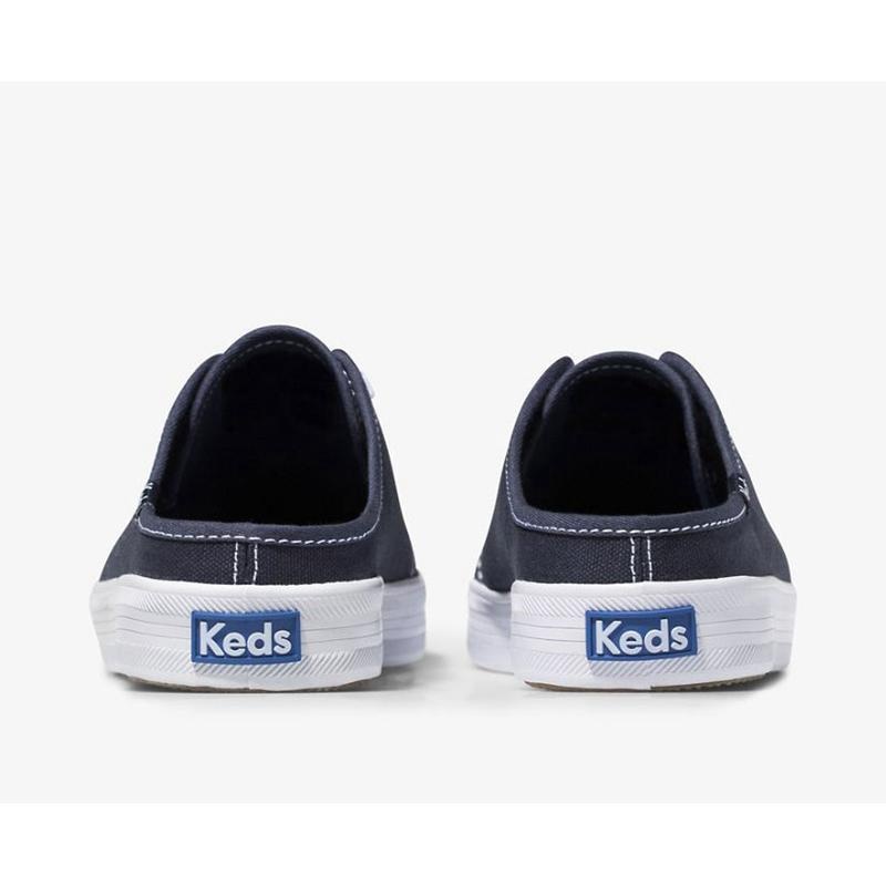 Keds Kickstart Kanvas Slip On Mule Ayakkabı Kadın Lacivert | RXUBP-7381