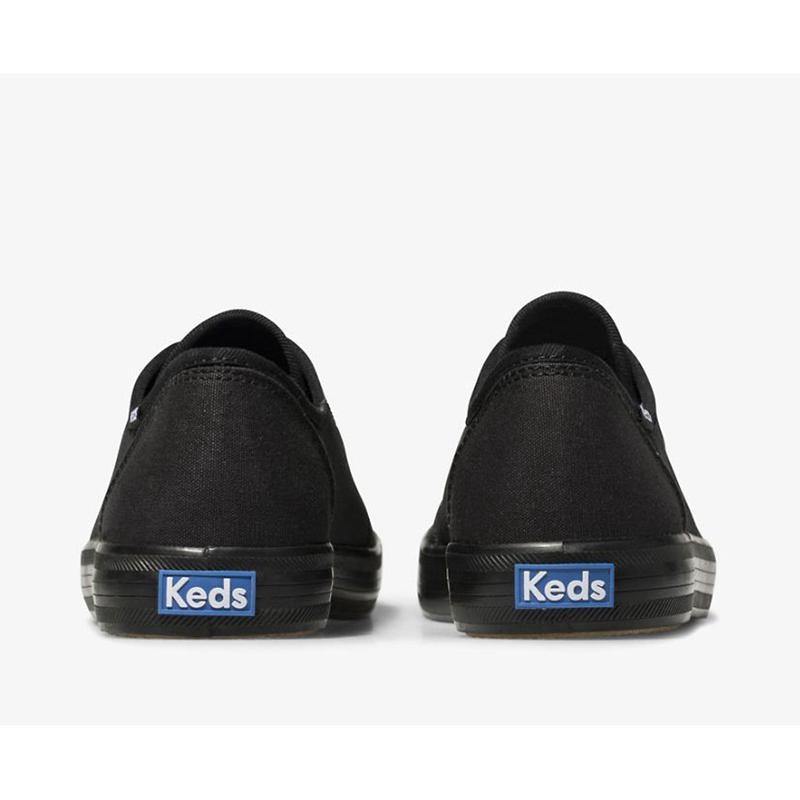 Keds Kickstart Lace Ups Kadın Black/Black | AYWNJ-8513