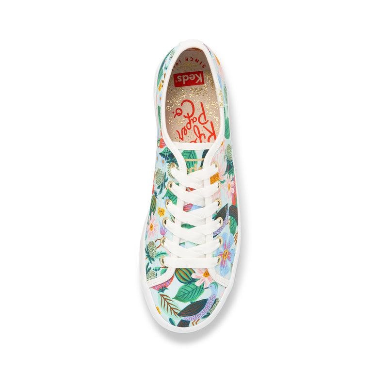 Keds Kickstart Rifle Paper Co Dovecoat Mint Prints Kadın Nane | YTDZP-0956