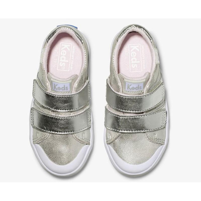 Keds Little Kid's Courtney HL Sneaker Çocuk Gümüş | GUJYZ-4873