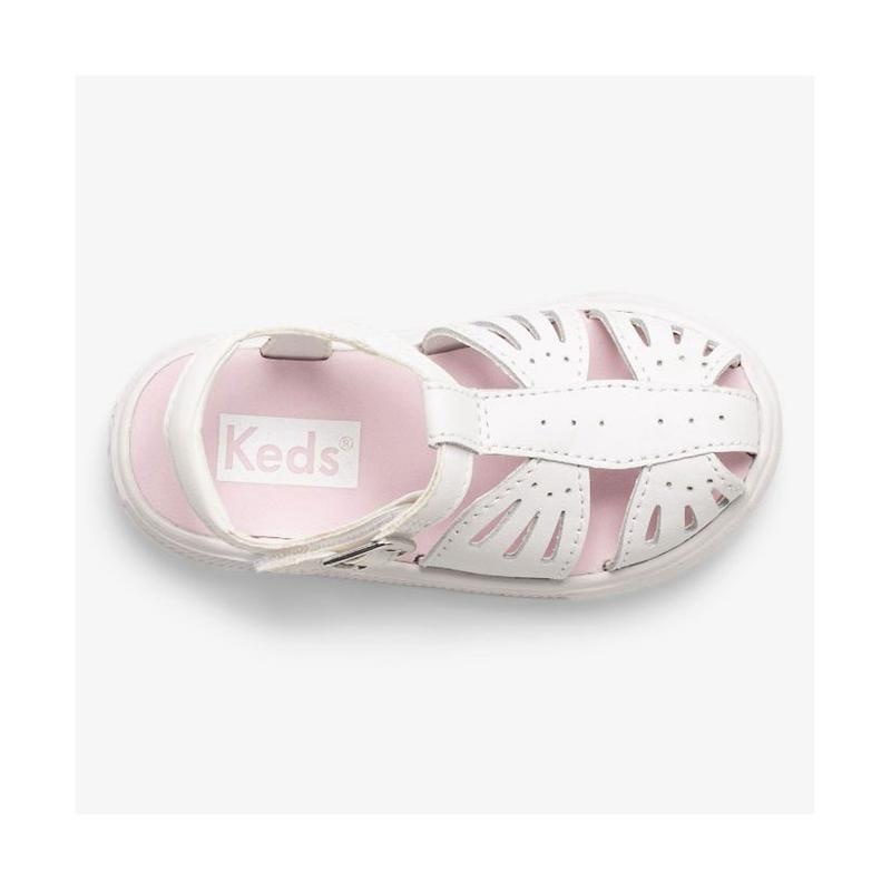 Keds Little Kid's Daphne Butterfly Deri Sandal Çocuk Beyaz | KHZLO-4358