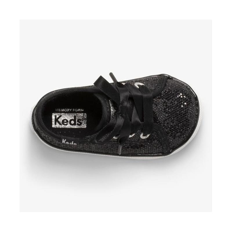 Keds Little Kid's Kickstart Crib Celebrations Sneaker Çocuk Siyah | KGLPU-3812