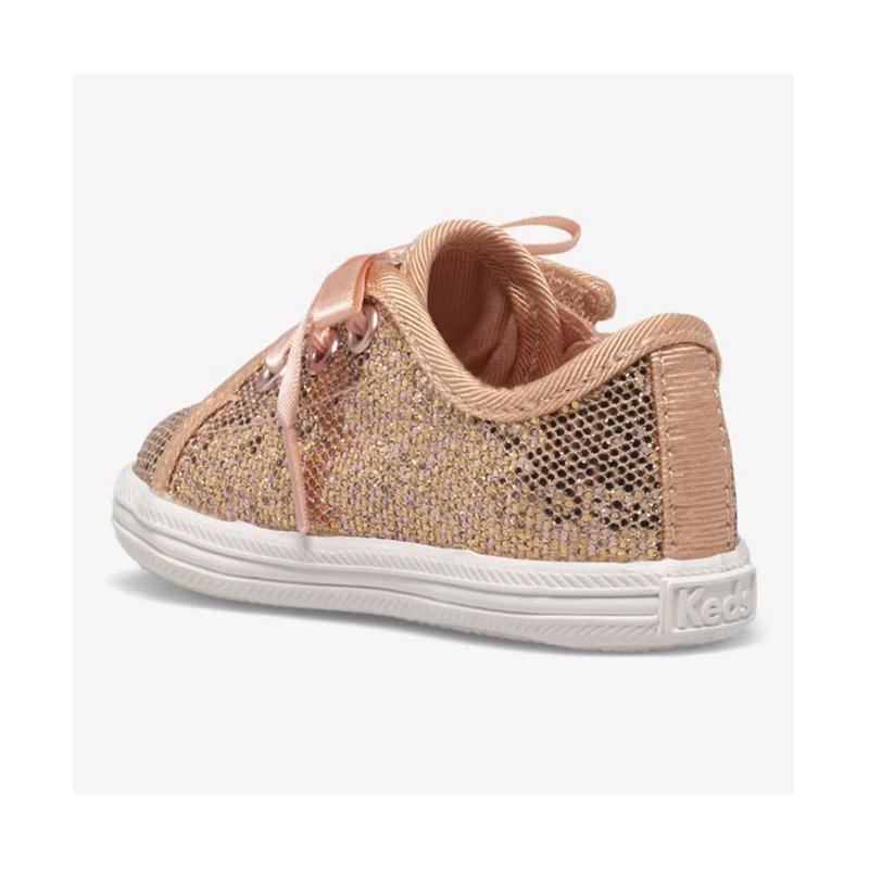 Keds Little Kid's Kickstart Crib Celebrations Sneaker Çocuk Pembe Altın | RUXTS-6190