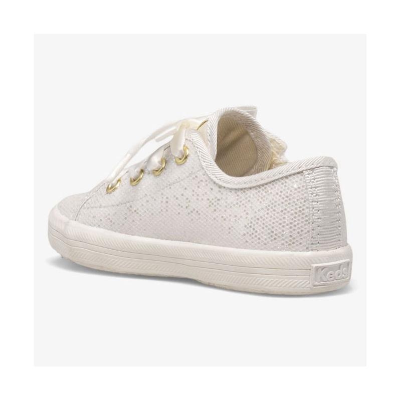 Keds Little Kid's Kickstart Jr Celebrations Sneaker Çocuk Ivory Sparkle Lightyellow | XIGFS-0129