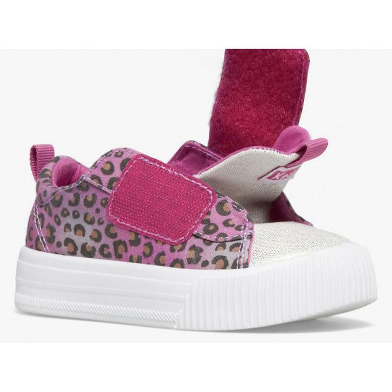 Keds Little Kid's Triple Step Jr Sneaker Çocuk Pembe Leopar | DGUTO-2560